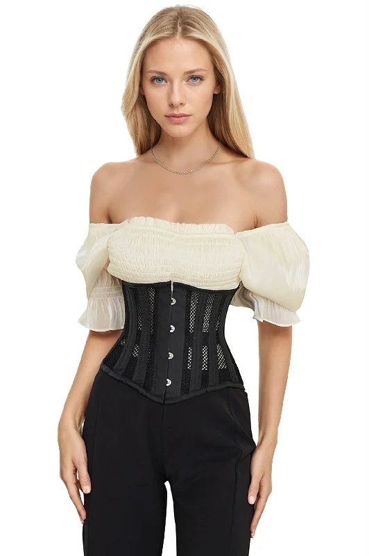 Removable - boning corsets for easy cleaningNet Underbust Corset