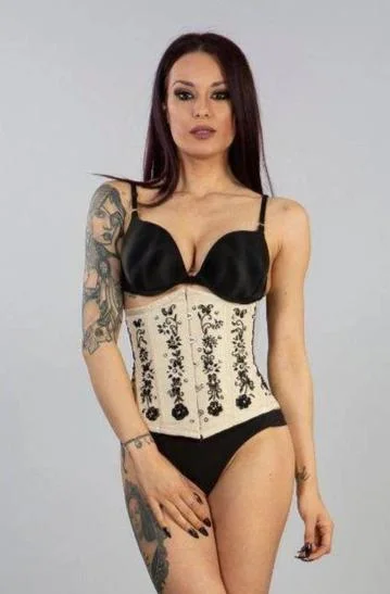 Soiree Underbust Steel Boned Corset In Taffeta