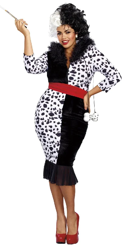 Sexy Female Cosplay UnderwearSexy Plus Size Dalmatian Diva Women's Costume