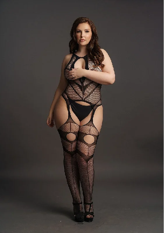 Navy blue stockings for a sophisticated styleLe Desir Bliss Lingerie HIGH NECK KEY-HOLE SUSPENDER BODYSTOCKING Black Navy blue stockings for a sophisticated styleLe Desir Bliss Lingerie HIGH NECK KEY-HOLE SUSPENDER BODYSTOCKING Black