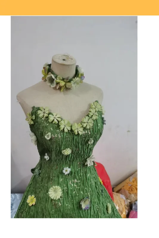 Elven Cosplay Lingerie for WomenTinkerbell With Faux Flowers Cosplay Costume