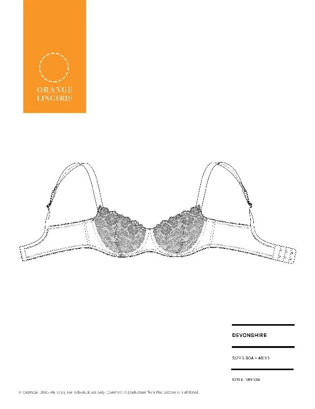 Summer Lingerie for WomenDevonshire Bra PDF Sewing Pattern