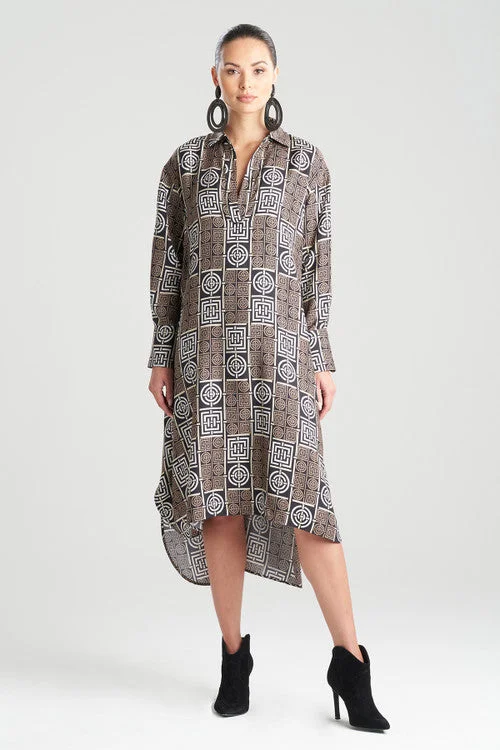 Infinity Cotton Silk Shirtdress