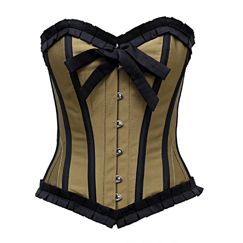 Zabellta Golden Satin Overbust Corset