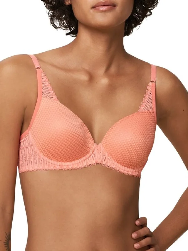 Women's Corset Style Lingerie Aura Spotlight Half Cup Bra - Sugar Coral