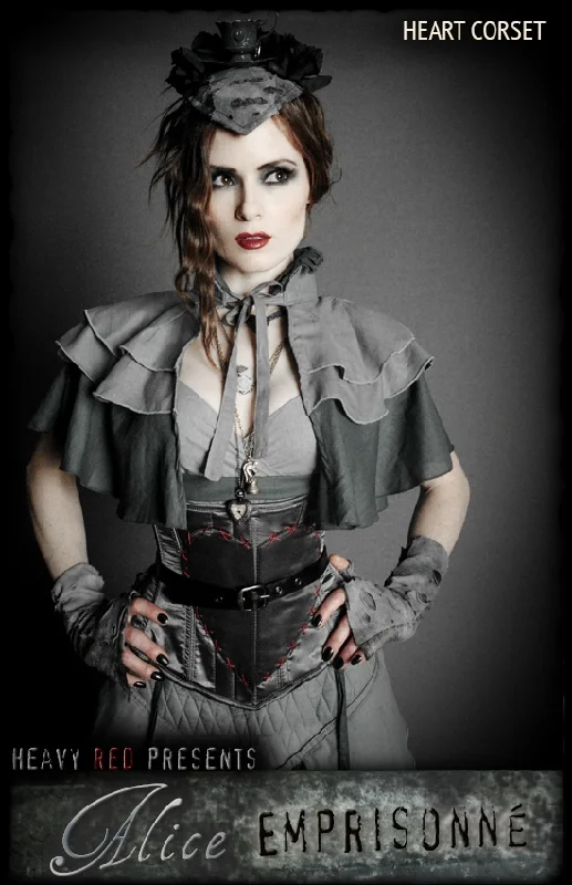Geometric - printed bustiers for a modern and trendy lookAlice Emprisonne Mended Heart Waist Cincher