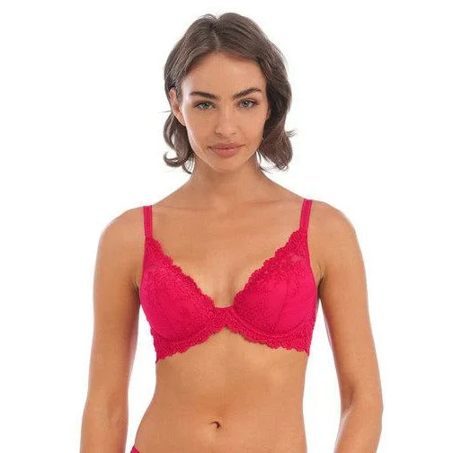 Wacoal Embrace Lace Plunge Bra - Persian Red