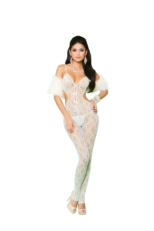 Lingerie - set stockings for a sexy lookLace Bodystocking with Open Crotch Mint Green Lingerie - set stockings for a sexy lookLace Bodystocking with Open Crotch Mint Green