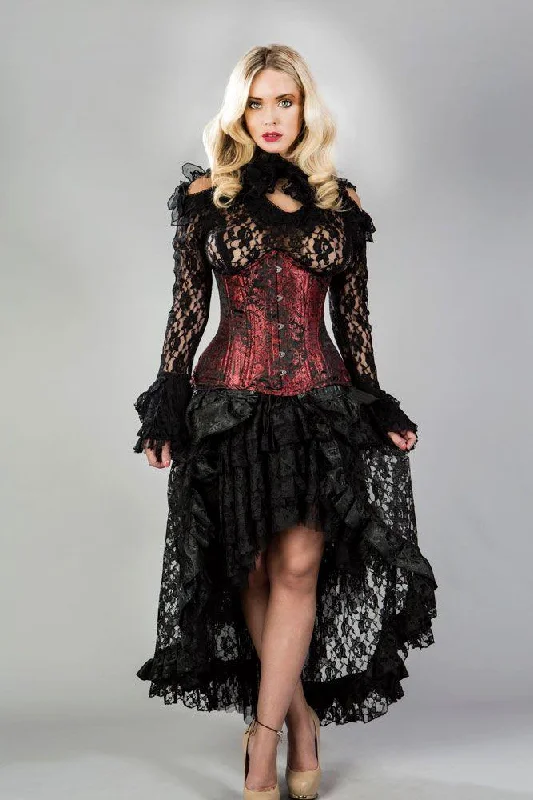 Victorian Double Steel Boned Underbust Corset In King Brocade