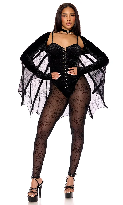 Women's Video Game Character Cosplay LingerieMystical Spider Web Halloween Costume