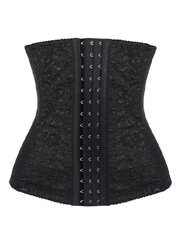 Cotton - blend bustiers for breathabilityWomen's Steel Boned Lace Waist Training Shapewear Underbust Corset