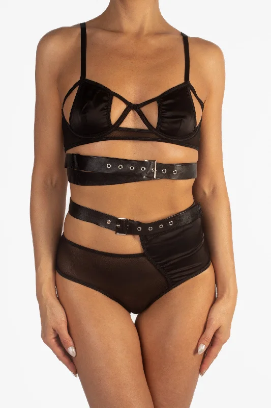 Women's Lingerie with Modern PrintsBuckled and Bound Set (2-piece)