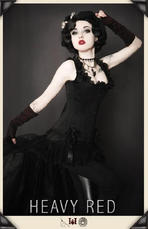 Silk bustiers for a luxurious and smooth feelDevastating Coronation Black Corset