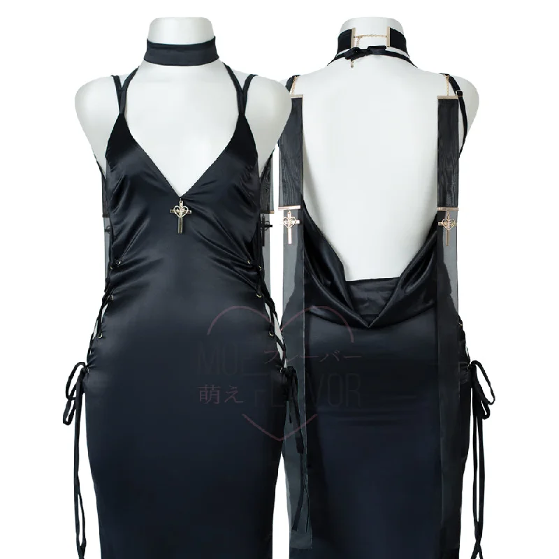 Sexy Valentine's Day dresses for a romantic datePre-Order Gold Drip Nun Chain Dress
