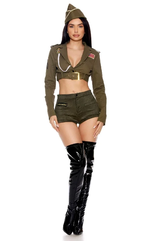 Sexy Fury Vintage Military Halloween Costume