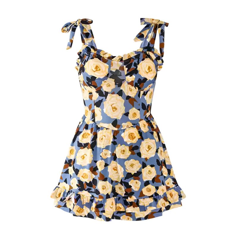 Sexy sheath dresses with a sheer panelFloral Print Tieup Sleeves Swim Wear Dress By Sinderella Sexy sheath dresses with a sheer panelFloral Print Tieup Sleeves Swim Wear Dress By Sinderella