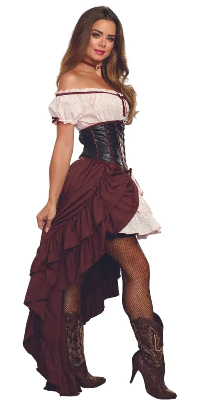 Women's Cosplay Inspired Babydoll LingerieSexy Saloon Gal Wild West Women's Costume