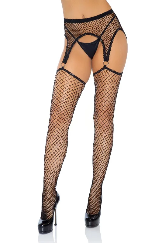 Hypoallergenic stockings for sensitive skinNet Stockings + Garter Belt