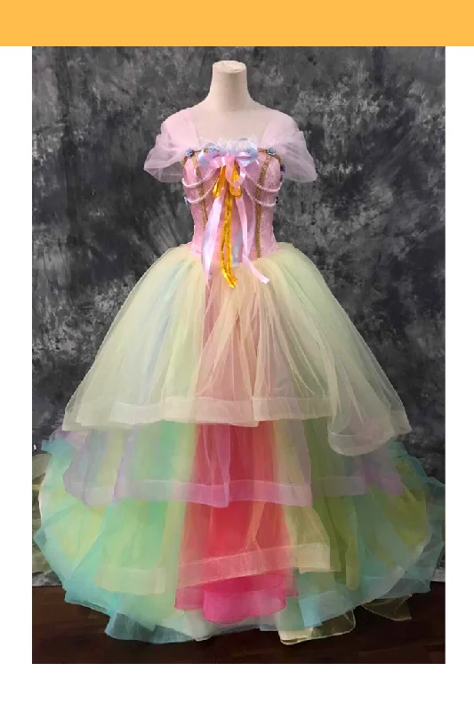 Unicorn Princess Rainbow Chiffon Cosplay Costume