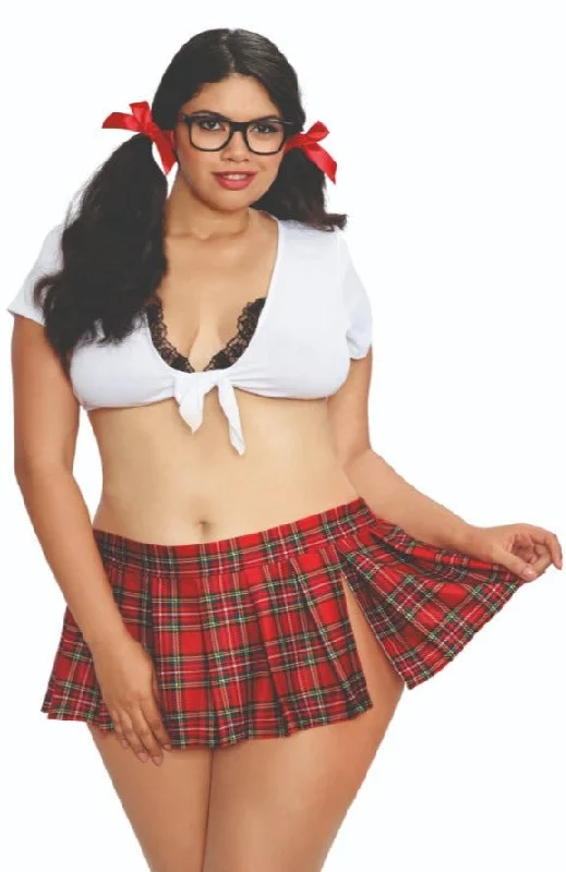Women's Cosplay Lingerie with AccessoriesPlus Size Learning Curve Lingerie Costume
