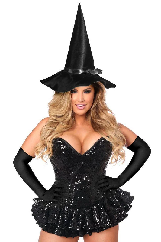 Multicolored bustiers with a vibrant and playful designTop Drawer Premium Sequin Witch Corset Dress Costume