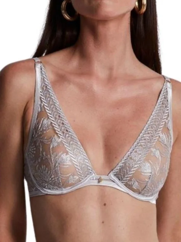 Women's Maternity Lingerie Magnetic Spell Triangle Bra - Platinum