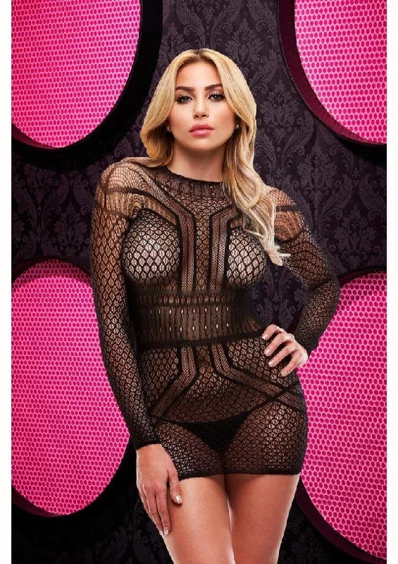 Strappy sexy mini dresses for a night outLong Sleeve Open Back Mini Dress