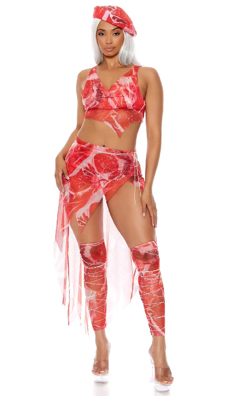Sexy Nurse Cosplay Lingerie OutfitLady Meat Celebrity Halloween Costume