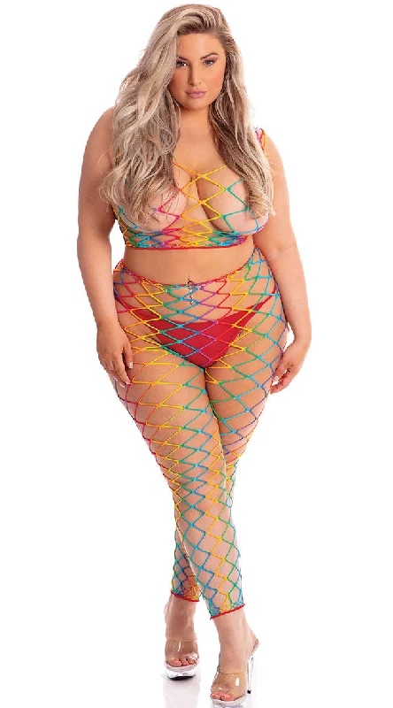 Plus Size Rain Or Shine Two Piece Bodystocking