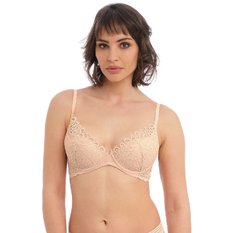 Wacoal Raffine Plung Bra -Frappe