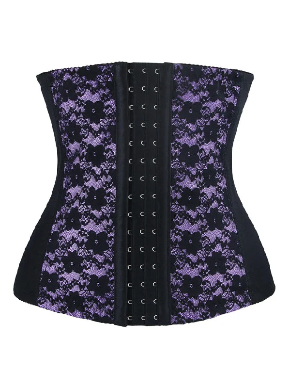 Halloween - themed corsets for a spooky costumeLace Plus Size Waist Trainer Underbust Corset Girdle Shapewear