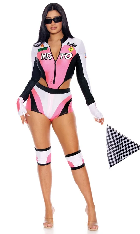 Cute Maid Cosplay Lingerie for WomenSexy Dirt Diva Motocross Racer Costume