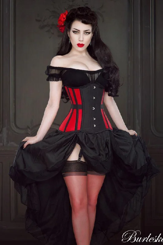 Morgana Underbust Steel Boned Corset In Taffeta