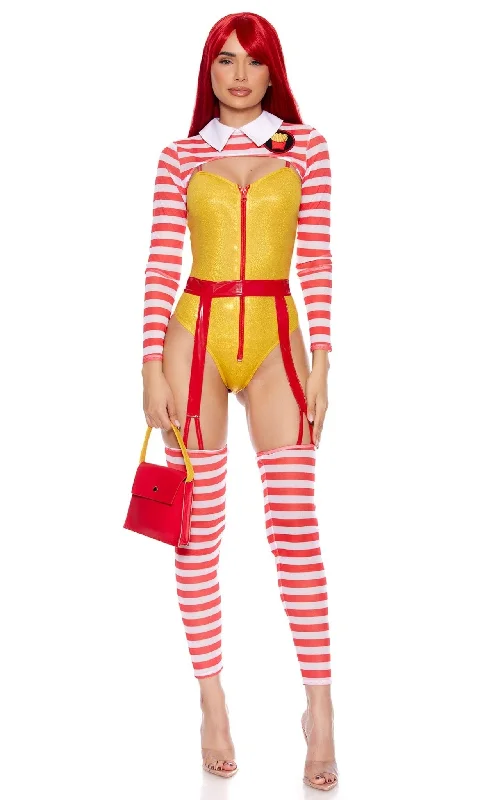 Women's Cosplay Lingerie with AccessoriesSexy Mc Girl Halloween Costume