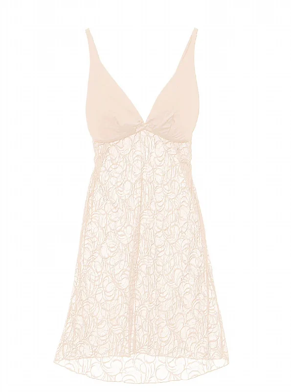 Sexy dresses with cut - outs on the sideEvolved Chemise Dress In Nude Rose