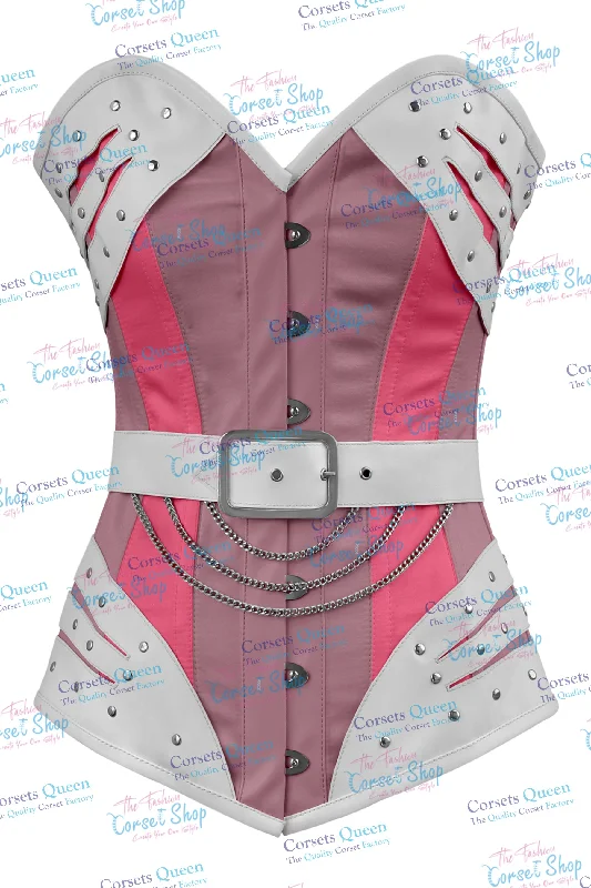 Multicolored bustiers with a vibrant and playful designLeicy Steampunk Overbust Corset