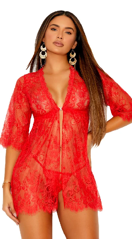 Vintage Inspired Lingerie for Women Jazmin Flyaway Babydoll Set