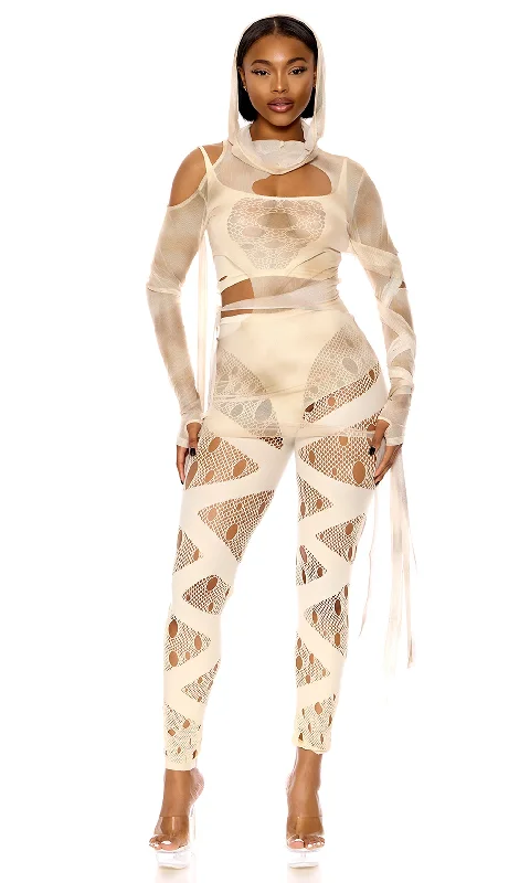 Women's Fantasy Cosplay NightwearSexy Ancient Mummy Wrap Halloween Costume