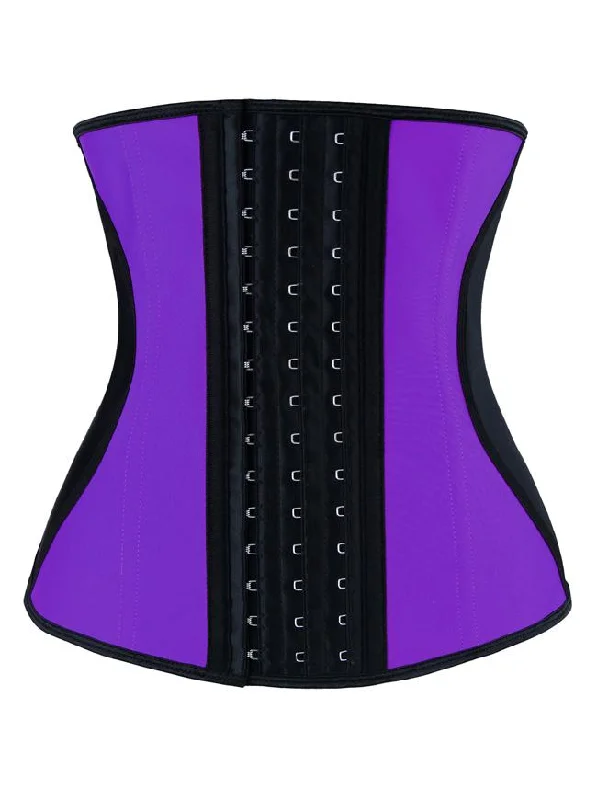 Modern - design corsets with a minimalist aestheticPurple Latex Weight Loss Shaper Corset for Women