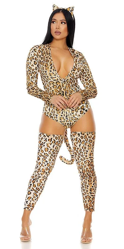 Sexy Wild Cat Leopard Halloween Costume