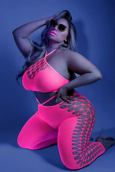 Sports stockings for athletic activitiesPlus Size Own The Night Body Stocking