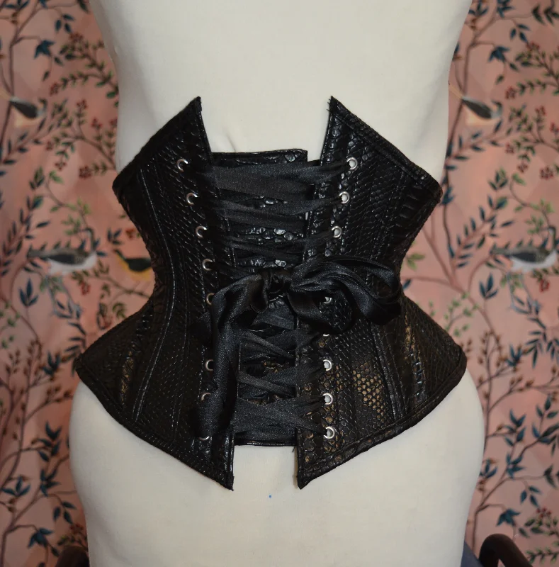 Cotton - blend bustiers for breathabilitySerpent Waspie Corset