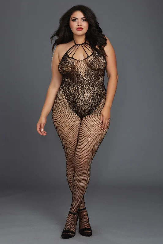 Non - slip stockings for safety on slippery surfacesPlus Size Black Teddy Bodystocking Non - slip stockings for safety on slippery surfacesPlus Size Black Teddy Bodystocking