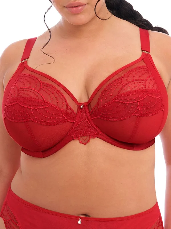 Eco-Friendly Organic Lingerie for Women Priya Plunge Bra - Haute Red