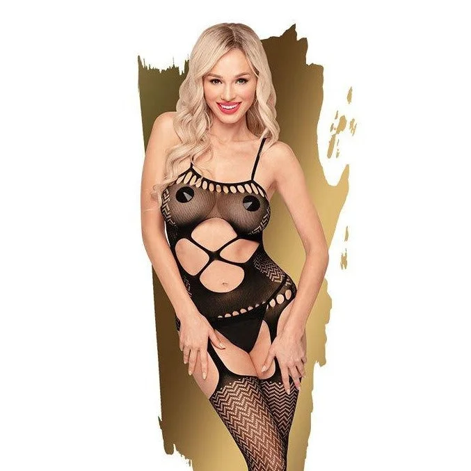 Grey stockings for a neutral and modern optionPenthouse Lingerie HOT NIGHTFALL Black Geometric Net Suspender Bodystocking Black Grey stockings for a neutral and modern optionPenthouse Lingerie HOT NIGHTFALL Black Geometric Net Suspender Bodystocking Black
