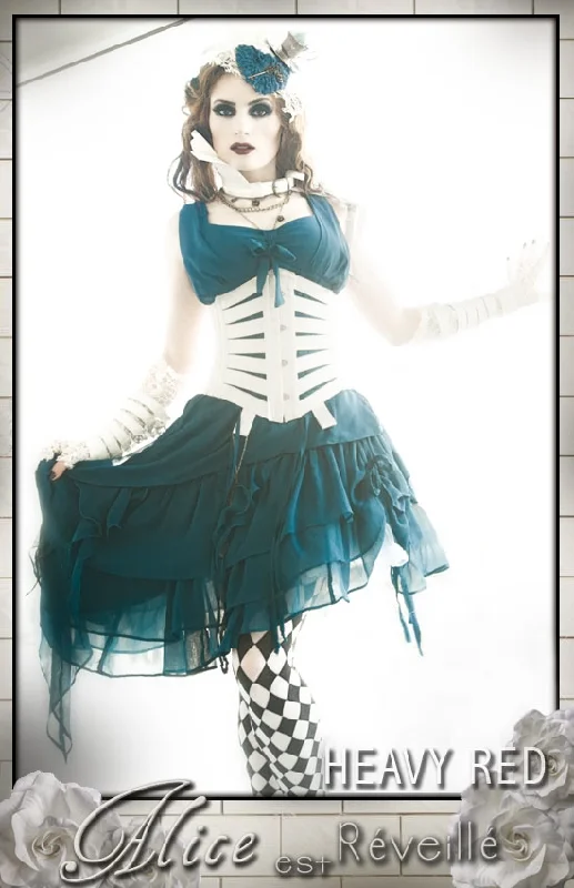 Denim - look corsets for a casual yet stylish twistAlice est Reveille - Alice In Wonderland Corset