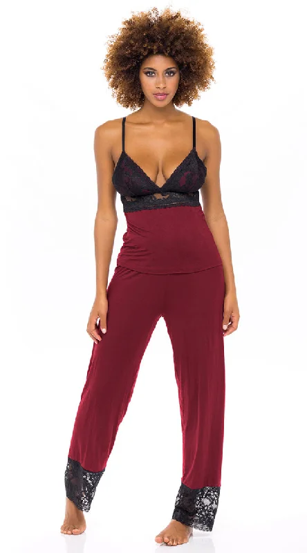 Sexy Lingerie for Women with Stockings Talking In Your Sleep Cami Pajama Set