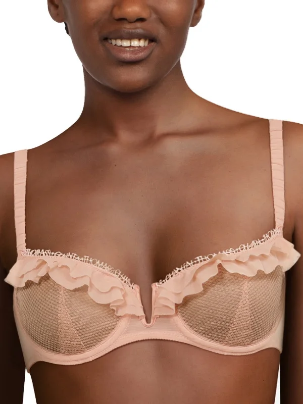 Women's Tummy Control Lingerie Abysse Half Cup Bra - Blush Pink