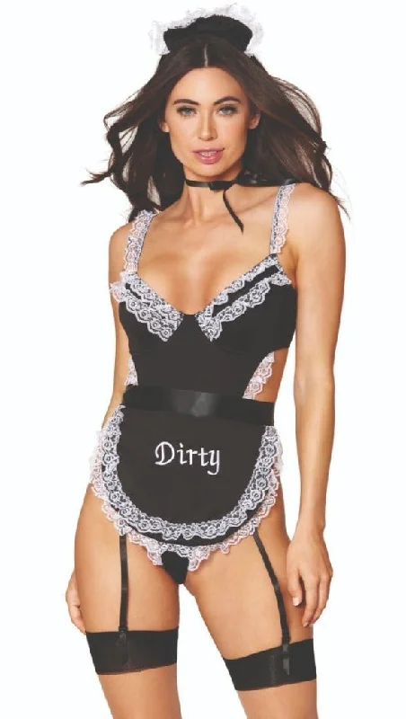 Women's Cosplay Inspired Babydoll LingerieSteamy French Maid Fantasy Costume