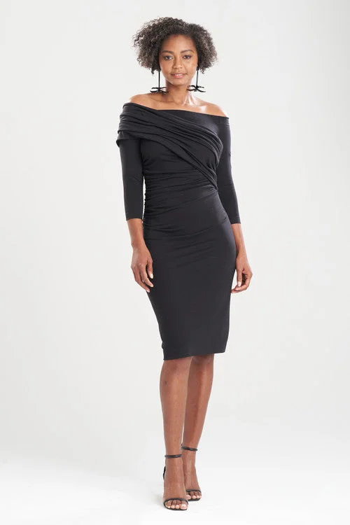 Tencel Jersey Off Shoulder Dress